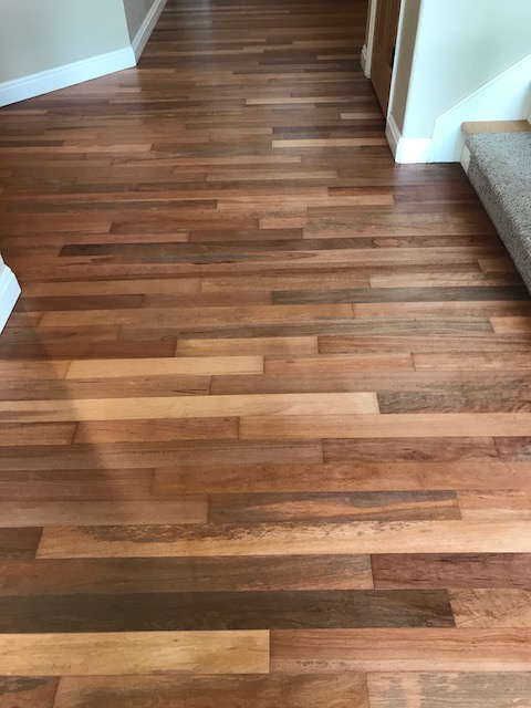 Brazilian Cherry Hardwood Refinish With Commercial Grade Water Finish Fort Collins Jade Floors Brazilian Cherry Hardwood Refinish With, How To Finish Brazilian Cherry Floors