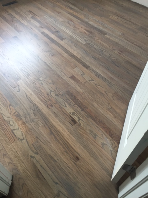 Red Oak Floors With Classic Grey And, Weathered Oak Hardwood Flooring
